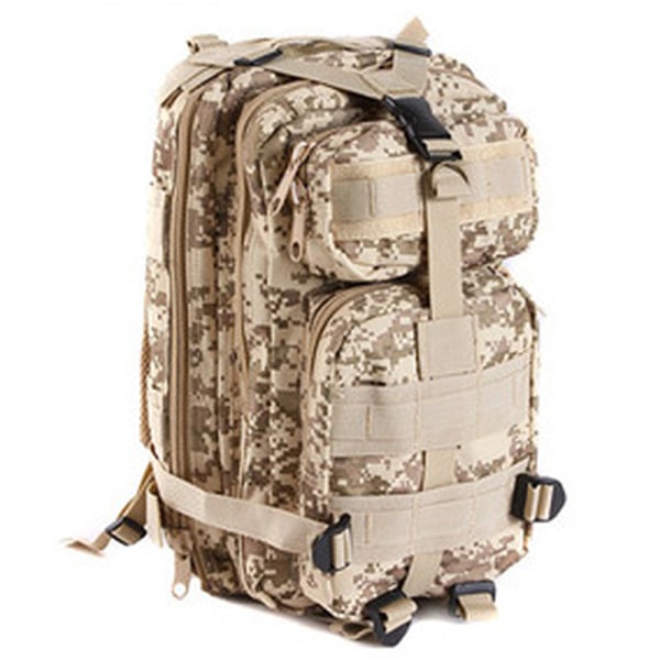Herr Camouflage Molle Bag Dragkedja High Density Tactical Backpacks Desert Digital One Size