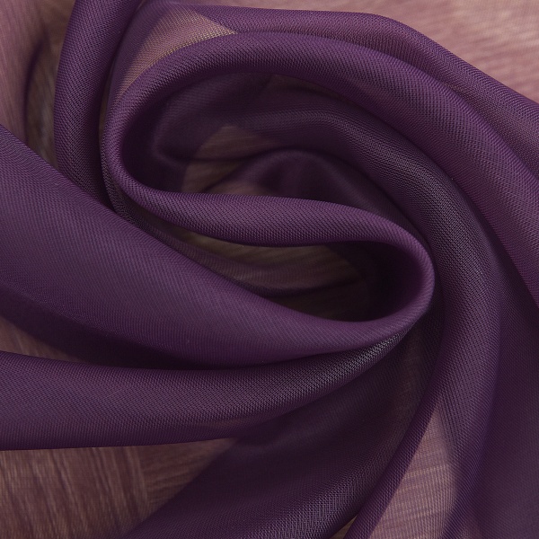 Gennemsigtigt voile vinduesgardin forhæng Tørklæder Rumdørsdeler Tulle Purple 100X200cm