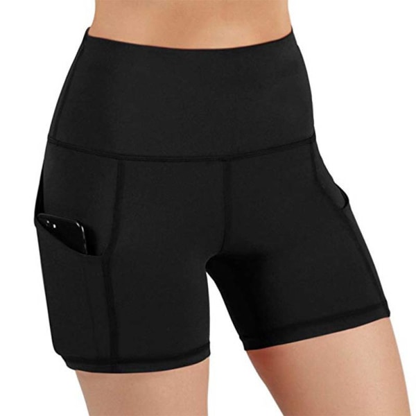 Dam Sportbyxor Korta Byxor Yoga Shorts Casual Fitness black,XL