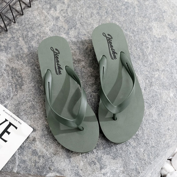 Kvinders flip-flops højhælede sandaler strandtøfler indendørs Simple Green 40