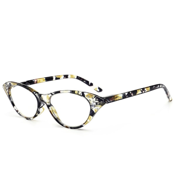 Herre Damebriller Læsebriller Brillelæsere Gul ram +100