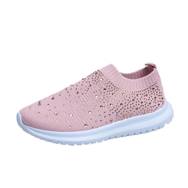 Dam Loafers Slip On Platform Sock Sneakers Pink,37
