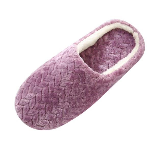Damtofflor House Shoes Anti Slip Comfy Home Indoor Shoes Purple 44-45
