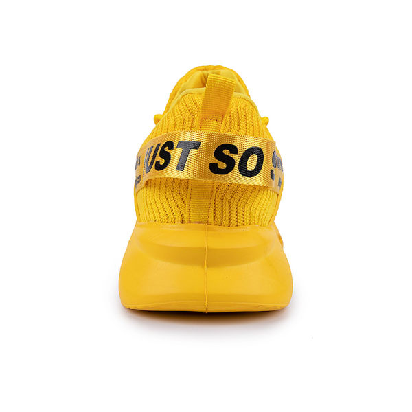 Unisex Athletic Sneakers Sports Løbetræner åndbare sko Yellow,38