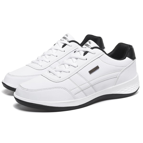 Män Casual Sneakers Löptränare Sport Tennis Fitness Skor Vit 41