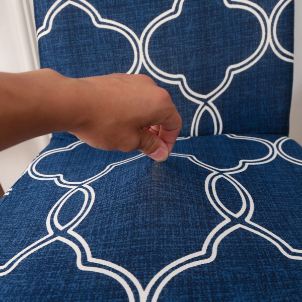 Avtagbar cover stretchmöbler skyddar banketten Navy Blue