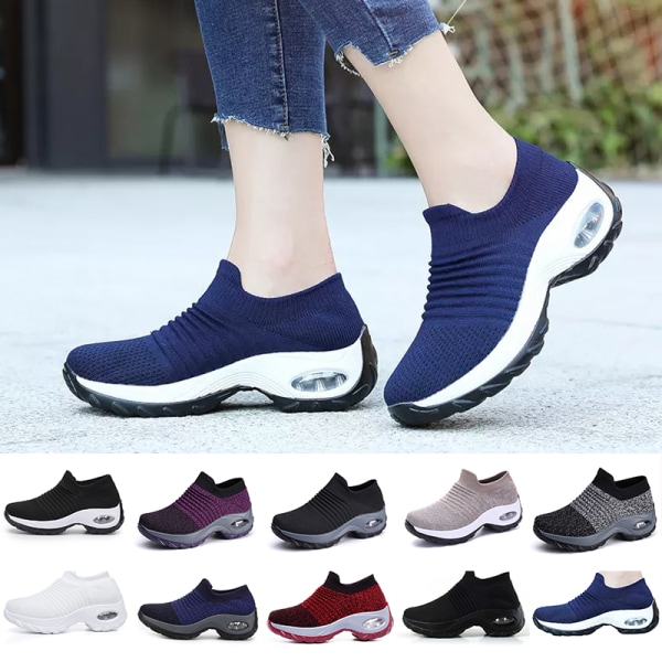 Sneakers för damer Air Cushion Andas Sneakers Löparskor Dark blue 41