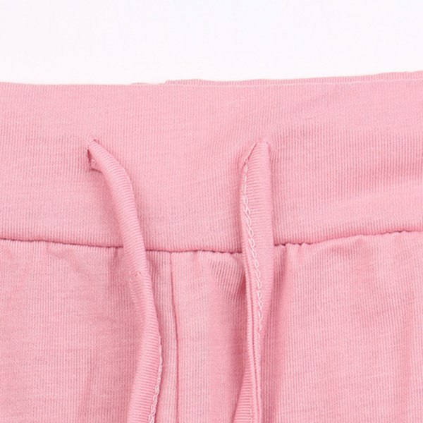 Naisten set pitkähihaiset topit+housut, housut, kotivaatteet Pink,S