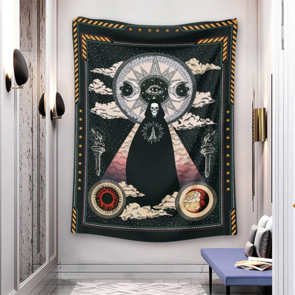 Skull Vägghängande affisch Hemkonstdekor Sun Skull 100x150cm