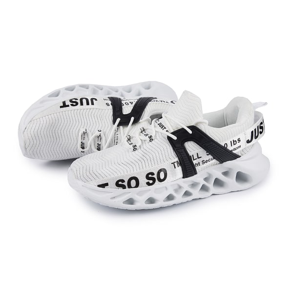 Unisex Athletic Sneakers Sport Löptränare Andas skor White,46