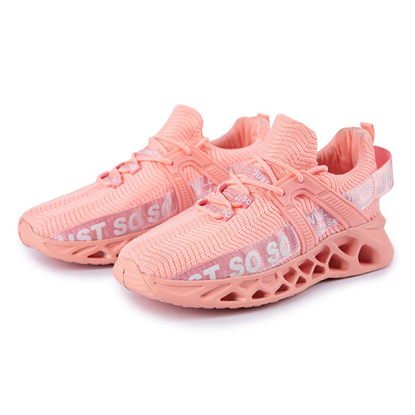 Unisex Athletic Sneakers Sports Løbetræner åndbare sko Pink,46