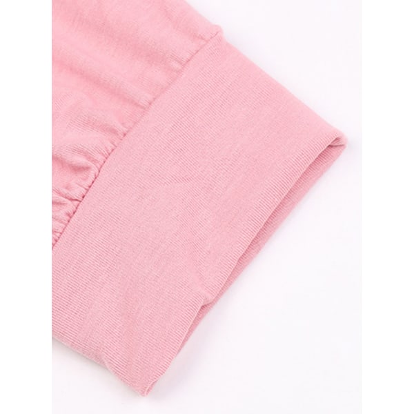 Naisten set pitkähihaiset topit+housut, housut, kotivaatteet Pink,XXL