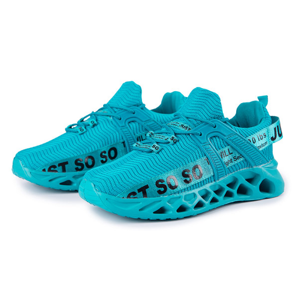 Unisex Athletic Sneakers Sports Løbetræner åndbare sko Navy Blue,37
