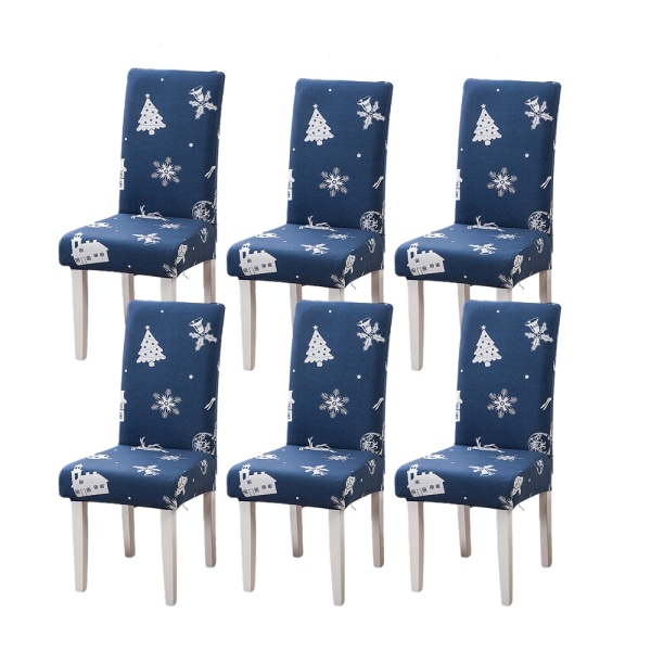 Avtagbar cover stretchmöbler skyddar banketten Blue Christmas