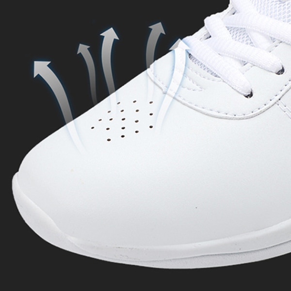 Vuxen barn tävlingsdans sneakers Cheerlead sko utbildning White 35