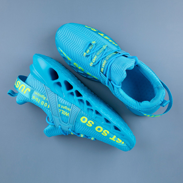 Unisex Athletic Sneakers Sports Løbetræner åndbare sko Blue,38