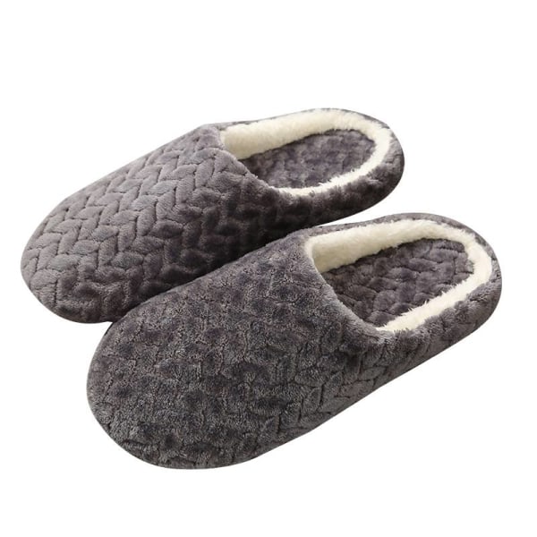 Damtofflor House Shoes Anti Slip Comfy Home Indoor Shoes Gray 38-39
