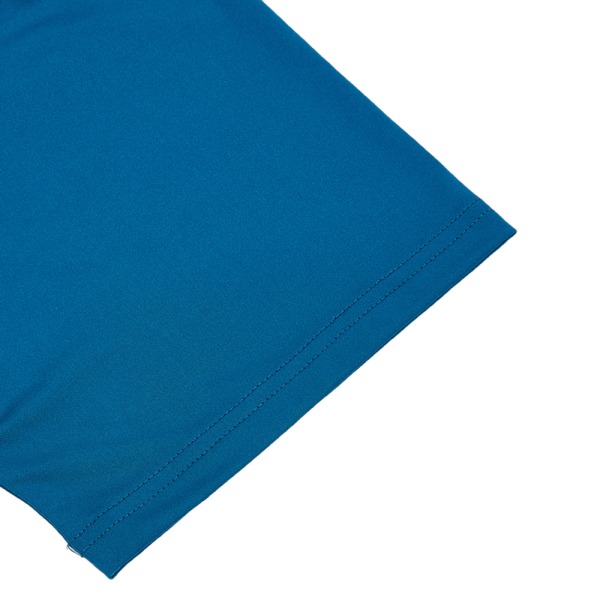 Kortærmet skjorte til mænd Dykning Surfing Badetøj UV-beskyttelse Top Peacock Blue,XL