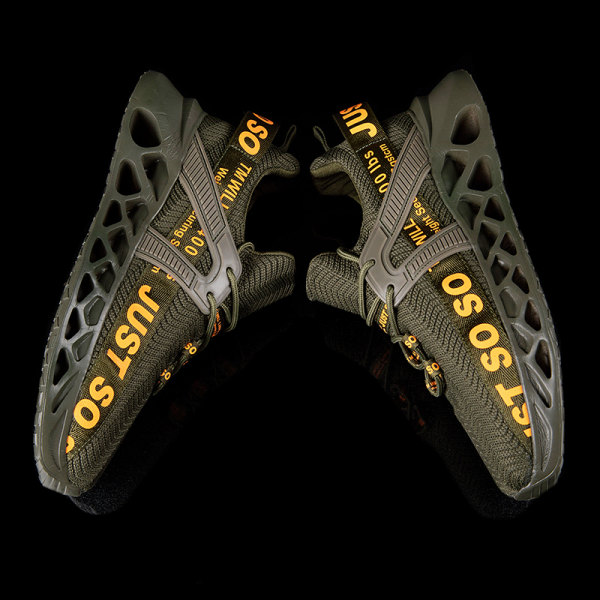 Unisex Athletic Sneakers Sports Løbetræner åndbare sko Army Green,40