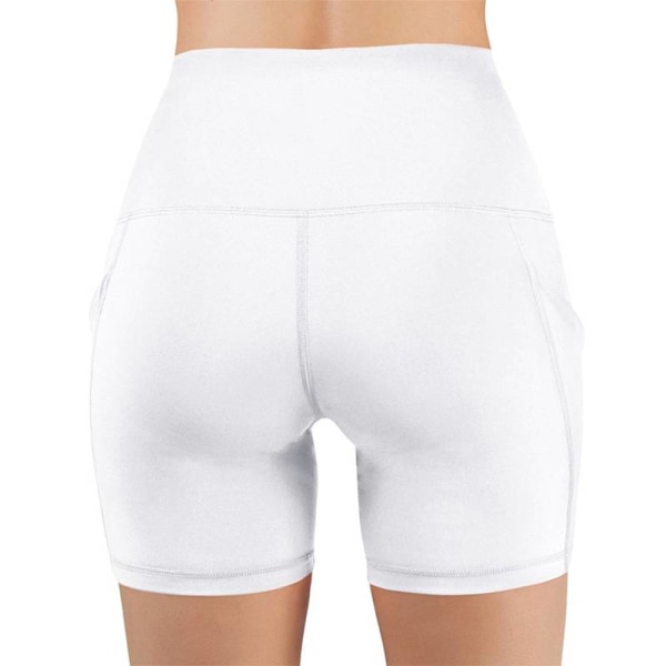 Dam Sportbyxor Korta Byxor Yoga Shorts Casual Fitness white,L