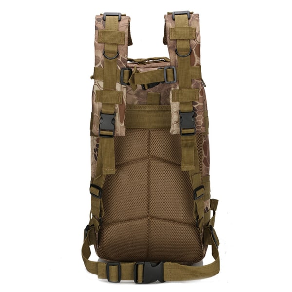 Herr Camouflage Molle Bag Dragkedja High Density Tactical Backpacks Python Khaki One Size