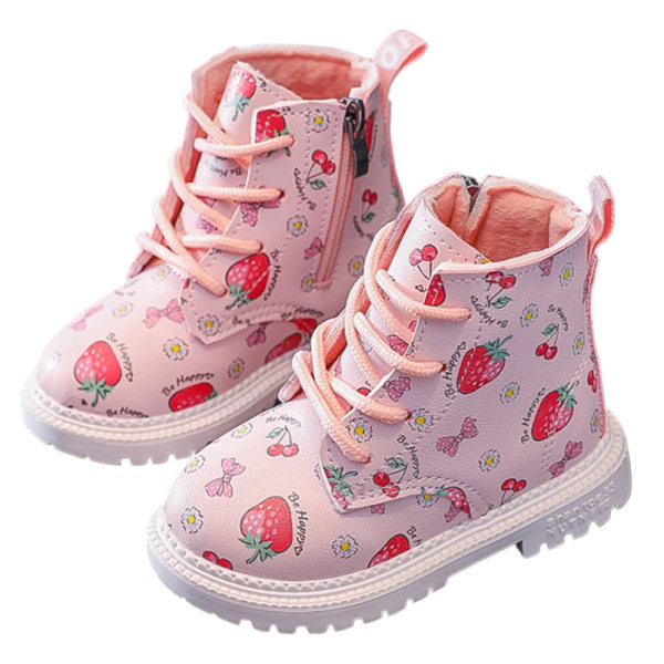 Vandtætte sko til børn Vandreture Skridsikre ankelstøvler Walking Casual rosa 24
