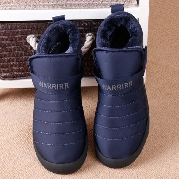 Miesten talvisaappaat turkisvuorattu luminilkkurit lämpimiin kenkiin Blå 41