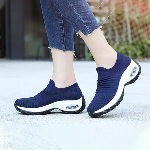 Sneakers för damer Air Cushion Andas Sneakers Löparskor Blue,38