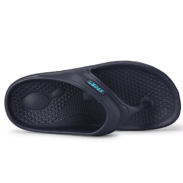 Lättviktsflip flops som andas för män sommarsandaler tofflor Blue,45