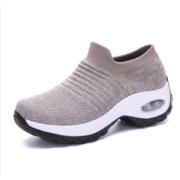 Sneakers för damer Air Cushion Andas Sneakers Löparskor All gray 37