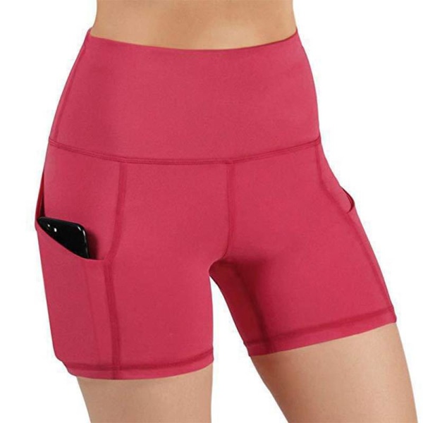 Dam Sportbyxor Korta Byxor Yoga Shorts Casual Fitness red,XL