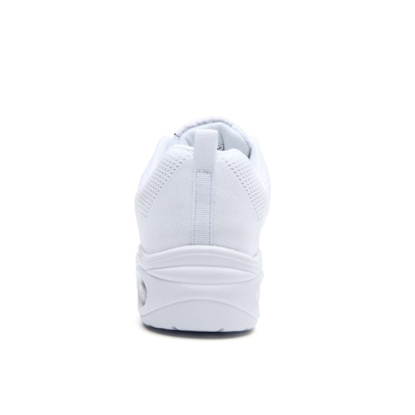 Kvinder Snøre Jazz Shoe Dans Sport Fitness Soft Sole Sneaker White 37