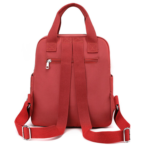 Handväska för kvinnor med multi fickor. Ryggsäck med justerbar axelrem Orange 9.84x6.69x12.6"