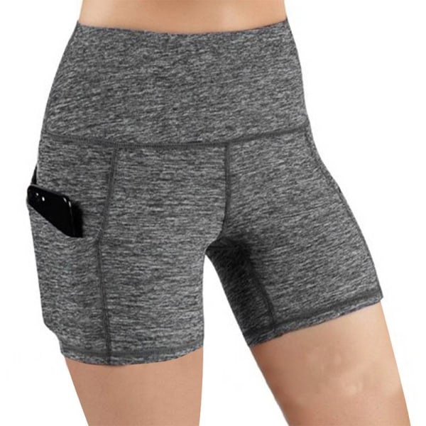 Dam Sportbyxor Korta Byxor Yoga Shorts Casual Fitness grey,L