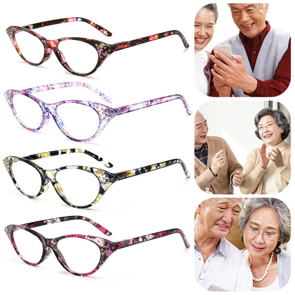Herre Damebriller Læsebriller Brillelæsere Gul ram +250
