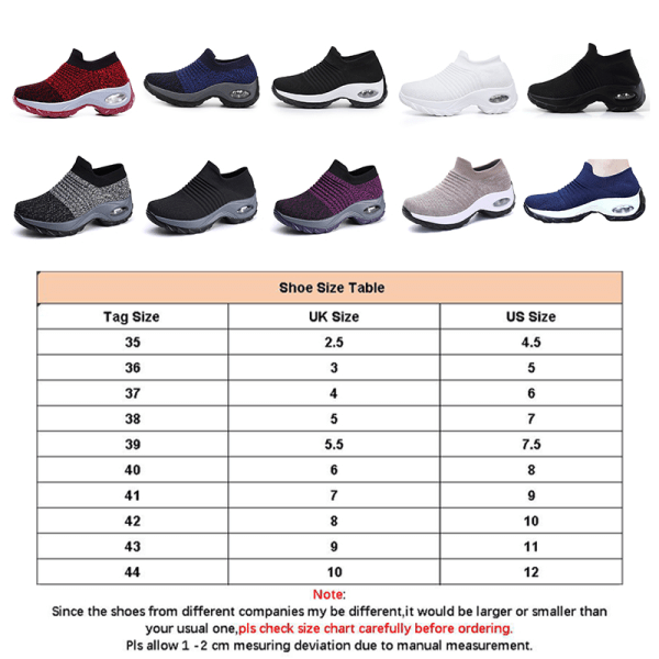 Sneakers för damer Air Cushion Andas Sneakers Löparskor X Gray,42