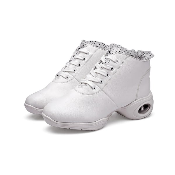 Dam Komfort Jazz Skor Athletic Non Slip Shoe Dancing Sneaker Vit-2 35