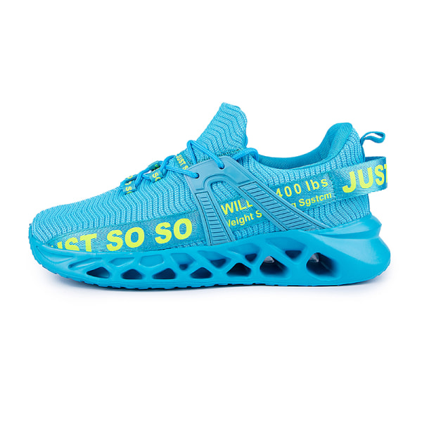 Unisex Athletic Sneakers Sports Løbetræner åndbare sko Blue,37