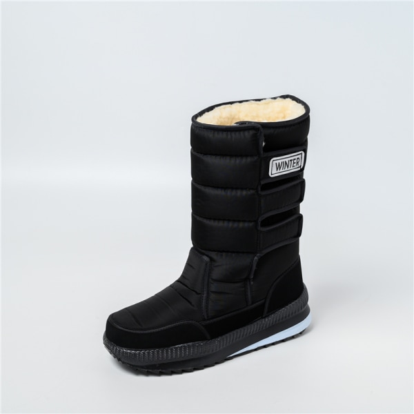 Dam Herr Vattentät High-Top Snow Boots Tjocka Black 40