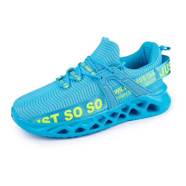 Unisex Athletic Sneakers Sports Løbetræner åndbare sko Blue,36