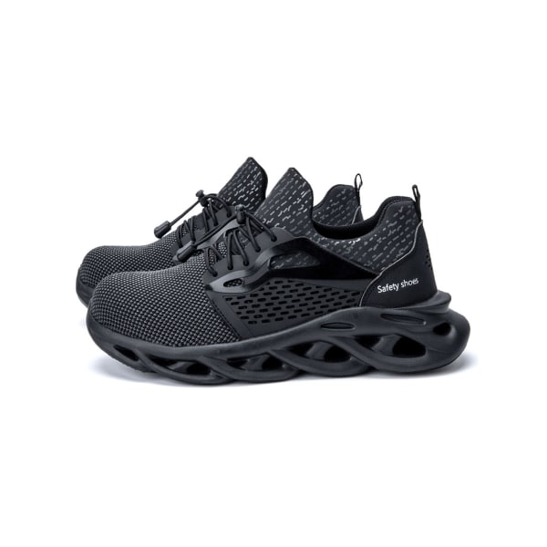 Unisex mesh sneakers lätta löparskor mode snörskor Gray 36