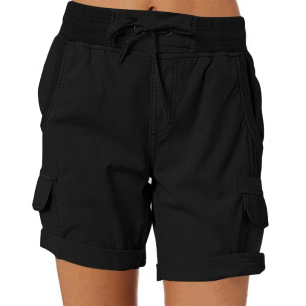 Dam Casual Cargo Shorts Sommar Casual Cargo Shorts Black 3XL
