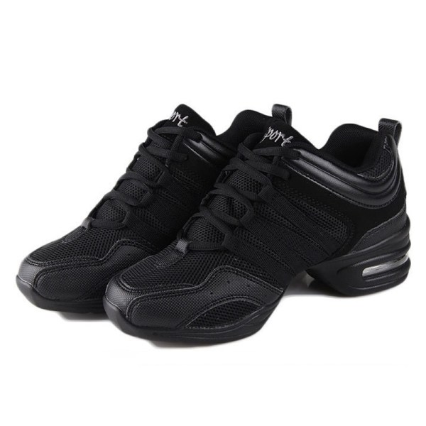 Vuxna barn Vadderade danssneakers Walking Dansskor Black 40