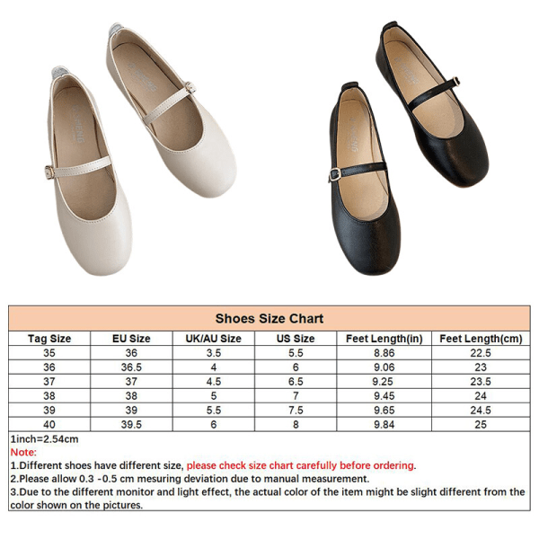 Kvinnors fyrkantiga huvudskor Komfortlägenheter Office Work Street Mums Beige 39