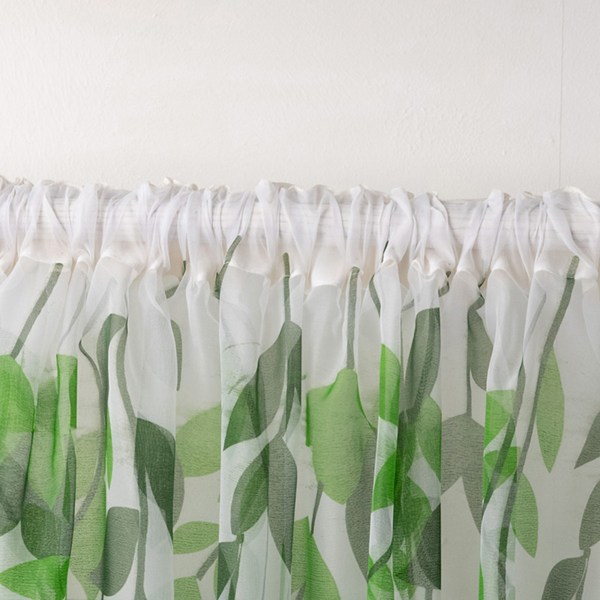 Floral Sheer Voile Verhot Drape Room Door Jakaja Panel Huivi Green,100x200cm 100X200cm