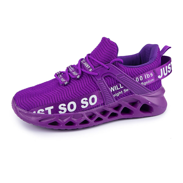 Unisex Athletic Sneakers Sports Løbetræner åndbare sko Violet,48