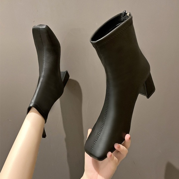 Kvinnor Stövlar Casual Fashion Boot Anti-halk Komfort Walking Svart 41