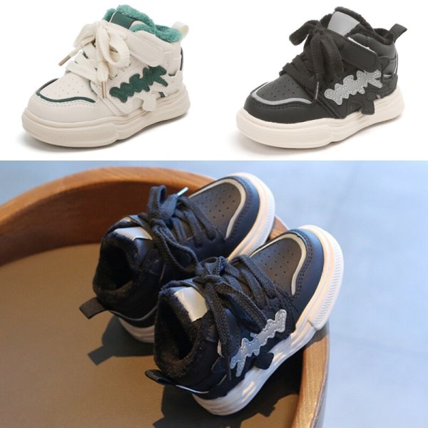 Barn andas komfort High Top Fashion Varmfodrade Sneakers Svart 30 3b71 |  Svart | Läder i mikrofiber | Fyndiq