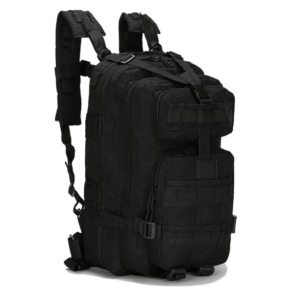 Herr Camouflage Molle Bag Dragkedja High Density Tactical Backpacks Svart One Size