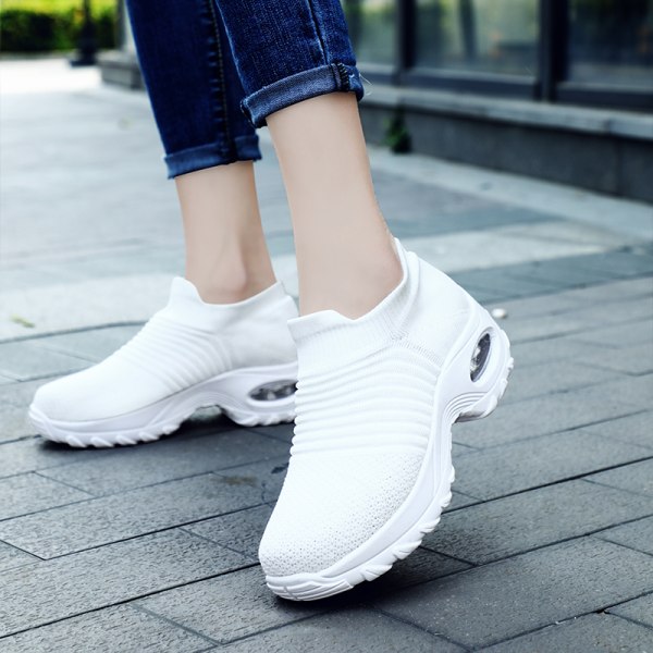 Sneakers för damer Air Cushion Andas Sneakers Löparskor White,39